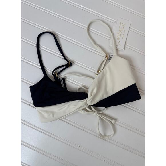 NWT L Space Bikini Top Ringo Twist Colorblock & Ring Halter Swim BUNDLE Sz XS - Picture 6 of 7